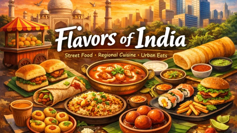 Flavors of India: Exploring Street Food, Regional Cuisine, and Urban Food Culture