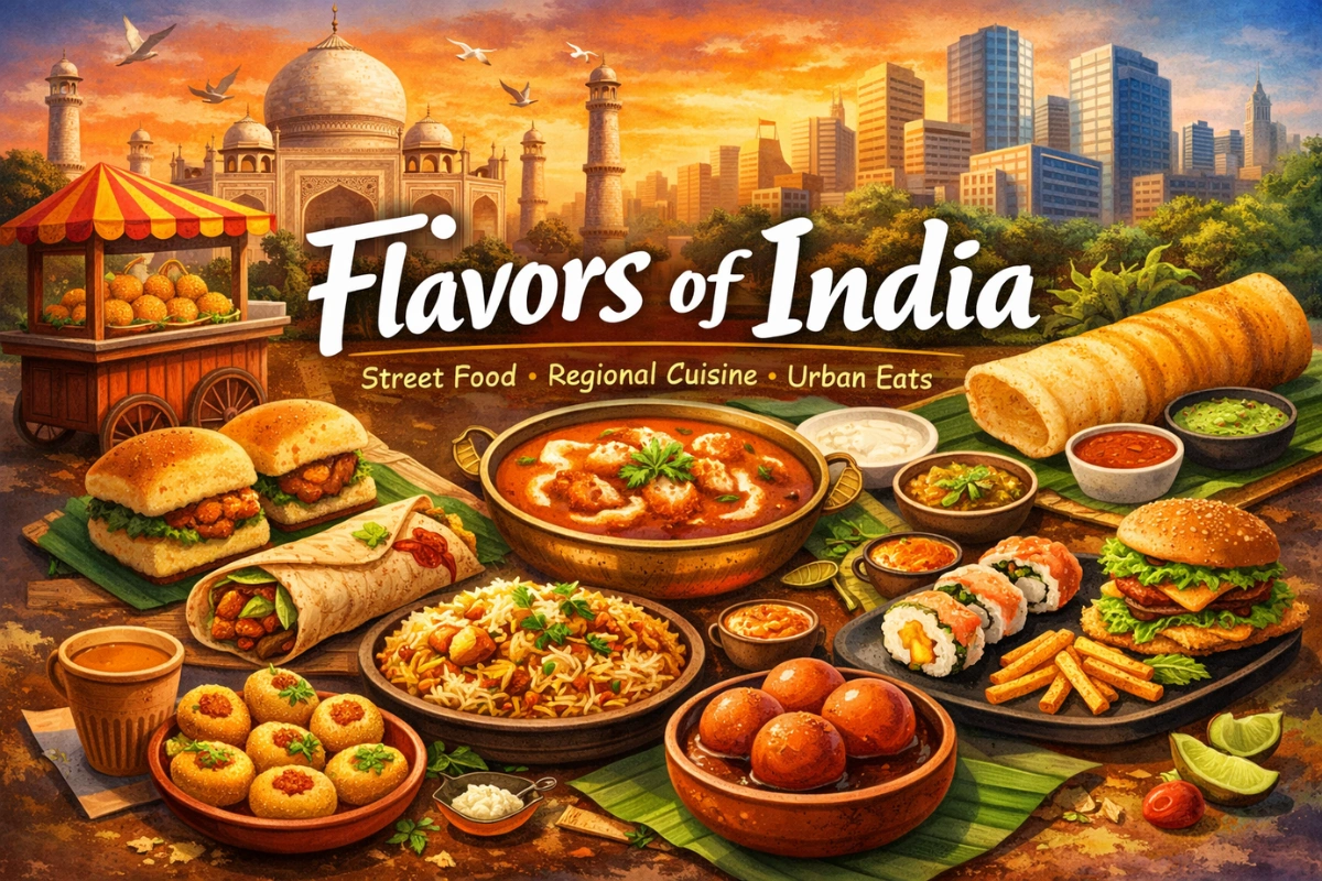 Flavors of India: Exploring Street Food, Regional Cuisine, and Urban Food Culture