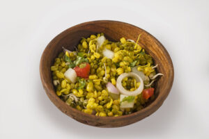 Corn or sprouted moong chaat