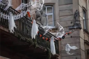 Halloween in an Apartment Building