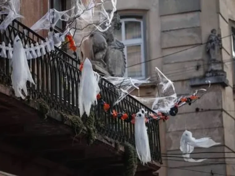 Halloween in an Apartment Building